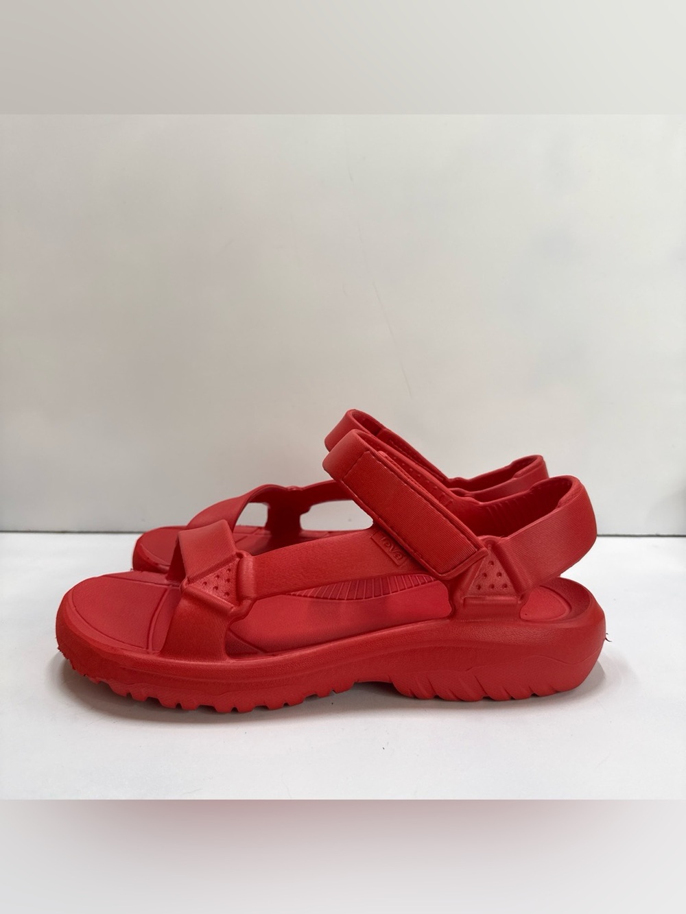 Teva Men’s Red Hurricane Drift Sport Sandals with Adjustable Velcro Strap